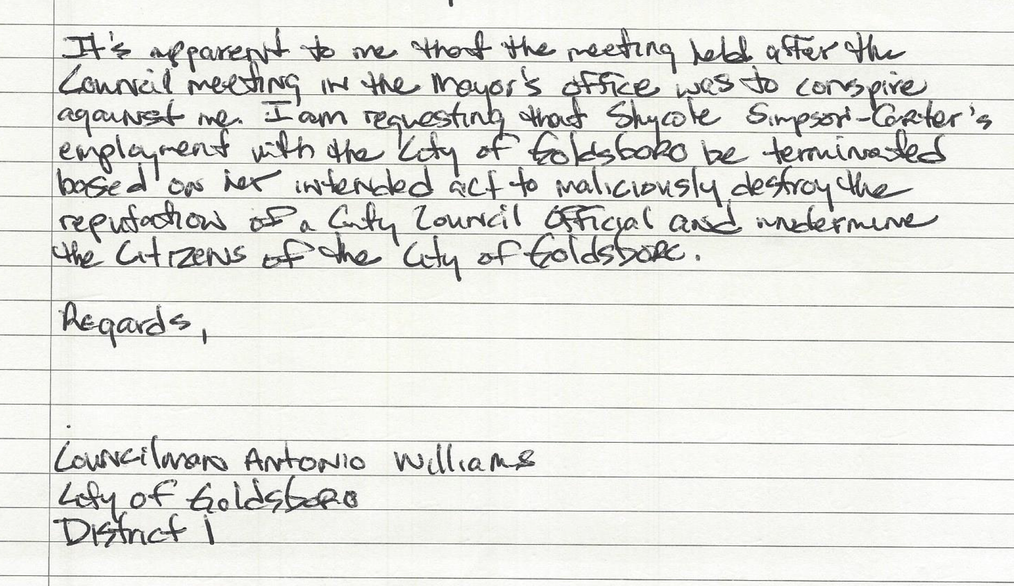 Records request yields Williams investigation exhibits Records request yields Williams investigation exhibits